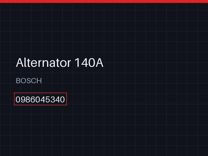 Alternator 140A