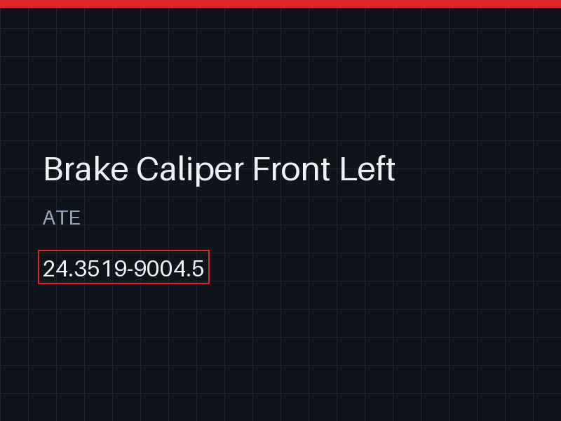 Brake Caliper Front Left