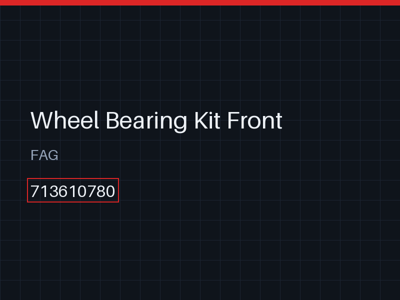 Wheel Bearing Kit Front